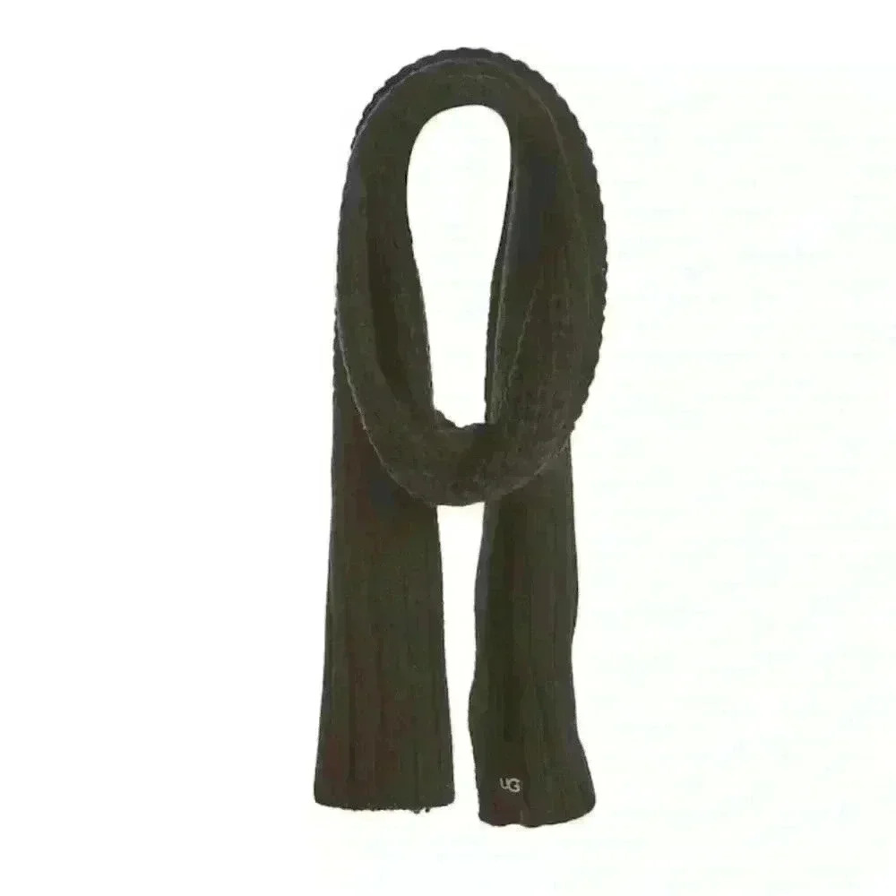 UGG Knit Textured Cardigan Scarf, Black